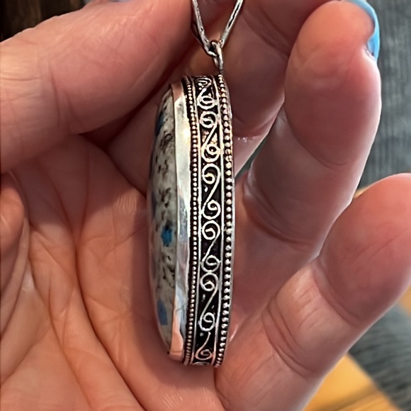 #498 K2 Handcrafted Pendant In An Antique Setting NWOT - Picture 9 of 16